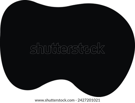Modern liquid irregular blob shape abstract elements graphic flat style design fluid vector, Pebble, drops and stone silhouettes. Random abstract liquid organic irregular blotch shape design.
