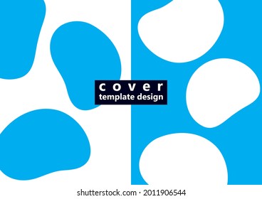 Modern liquid irregular forms. Smooth abstract fluid graphic flat design elements. Vector illustration.