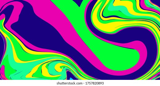 Moderno lienzo de mármol líquido multicolor. textura de fondo de escritorio de pintura abstracta 