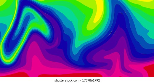 Modern Liquid multicolored marble canvas. abstract painting desktop background vector texture