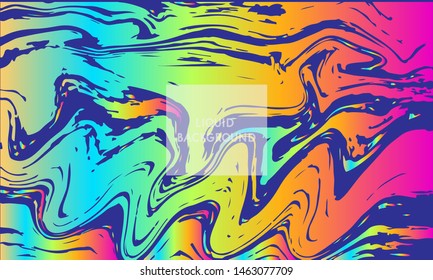 Modern Liquid Oil Abstract Background Design HD Vector.