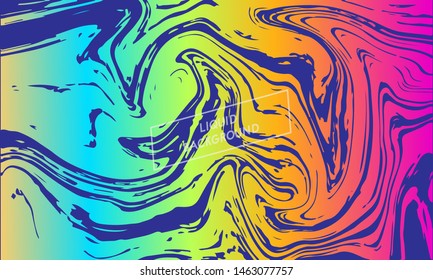 Modern Liquid Oil Abstract Background Design HD Vector.