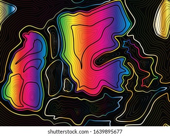 Modern Liquid Oil Abstract Background HD Vector. Background of the topographic map. Topographic map lines, contour background. Geographic grid, vector abstract.
