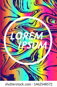 Modern Liquid Oil Multi Gradient Banner and Poster Background HD Vector.