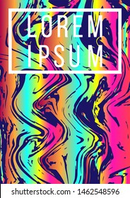 Modern Liquid Oil Multi Gradient Banner and Poster Background HD Vector.