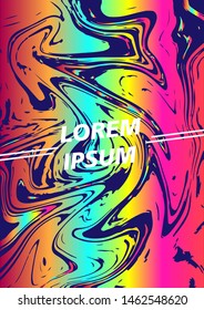 Modern Liquid Oil Multi Gradient Banner and Poster Background HD Vector.