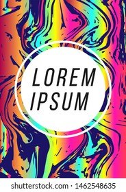 Modern Liquid Oil Multi Gradient Banner and Poster Background HD Vector.