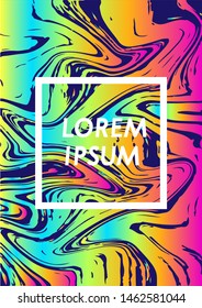 Modern Liquid Oil Multi Gradient Banner  Background HD Vector.