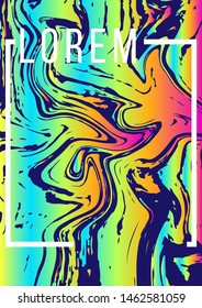 Modern Liquid Oil Multi Gradient Banner  Background HD Vector.