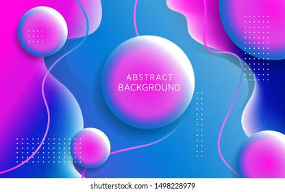 modern liquid purple and blue gradient abstract background with line and dots,can be used in cover design, poster, flyer, book design, website backgrounds or advertising. vector illustration.