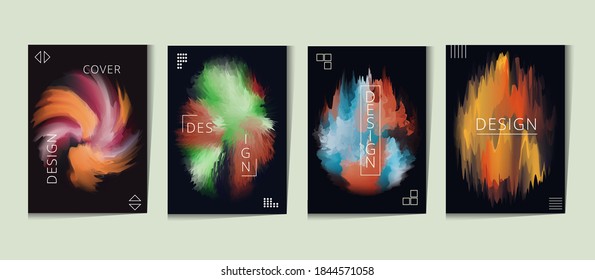 Diseño moderno de la cubierta de forma líquida, afiche, volante, folleto, diseño de papel pintado