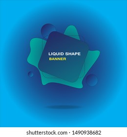 Modern liquid shape gradient sale banner. Eps 10 Vector