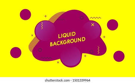Modern Liquid Template Design Background Vector