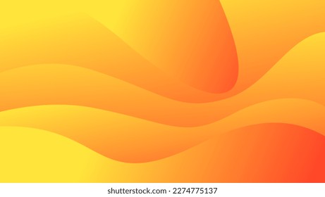 modern liquid wave abstract background gradient with yellow color