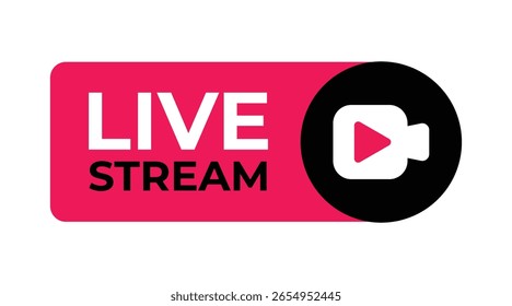 Modern Live Stream Video Icon