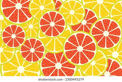 A modern and lively citrus vector design that brings a vibrant and refreshing twist to any project, with a pop art-inspired touch.
