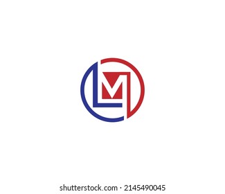 Modern LM And ML Logo Icon Design Creative Vector Template Illustration.