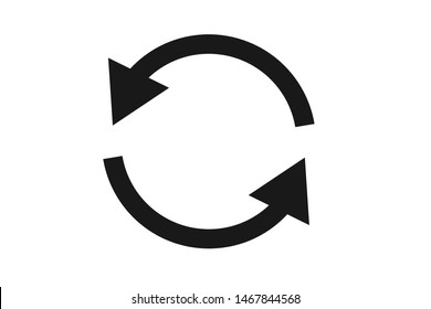 Modern Loading icon Reload sign isolated on white background, refresh icon vector on white background
