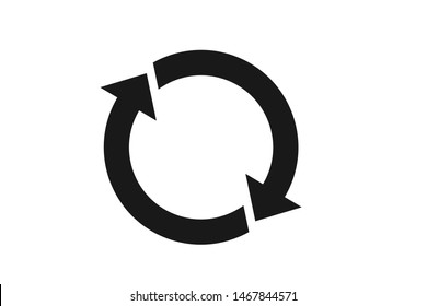 Modern Loading icon Reload sign isolated on white background, refresh icon vector on white background
