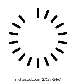 Un moderno diseño de hilandero de carga para indicar el progreso.