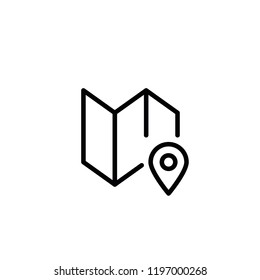 Modern location icon