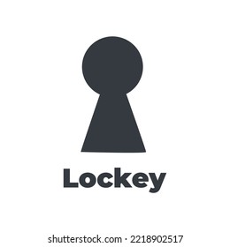 modern lock icon, for template needs etc