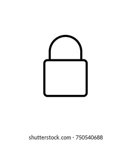 Modern lock line icon. Premium pictogram isolated on a white background. Vector illustration. Stroke high quality symbol. Lock icon in modern line style.