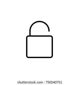 Modern lock line icon. Premium pictogram isolated on a white background. Vector illustration. Stroke high quality symbol. Lock icon in modern line style.