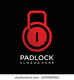modern Lock logo template security company illustration