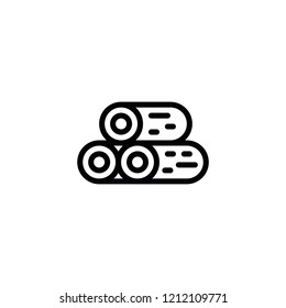 Modern log icon