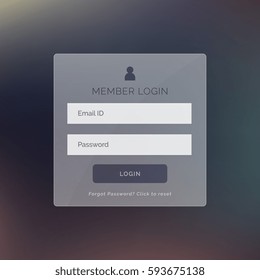 modern login form ui design for website and application