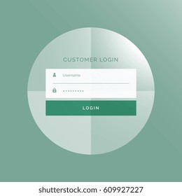 modern login form UI design