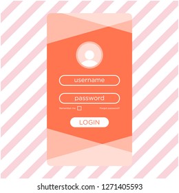 modern login ui design vector