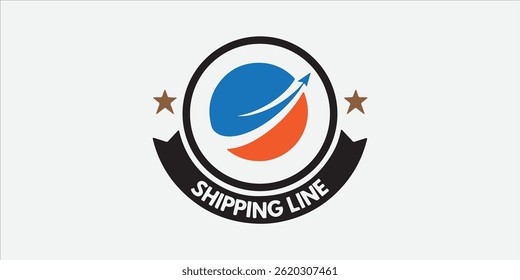 Modern logistic logo vector for delivery, shipping, transport, and cargo company branding.