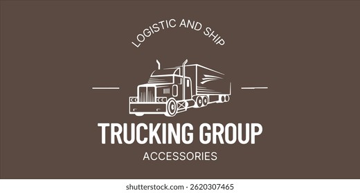 Vetor de logotipo logístico moderno para entrega, transporte, transporte e marca da empresa de carga.