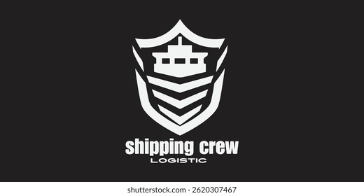 Modern logistic logo vector for delivery, shipping, transport, and cargo company branding.