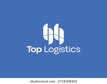 Logotipo moderno de la logística con el icono Abstractas