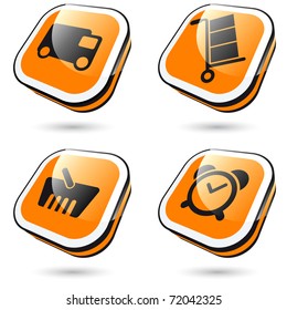 modern logistics sign collection in 3D