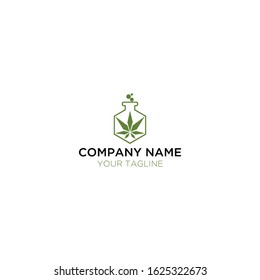 the modern logo of the abstract cannabis lab