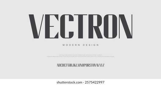 Modern logo alphabet font. Abstract Science minimal futuristic typography scifi sport, technology, fashion, digital, future creative logos fonts. vector illustration