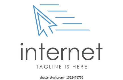 a modern logo with an arrow theme that shows a progress