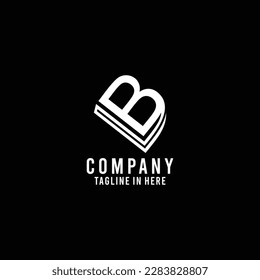 logotipo moderno con un concepto que se asemeja a un libro, se ve sencillo y adecuado para cualquier caso.