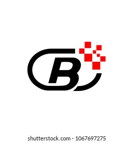 Modern logo bitcoin. Vector icon