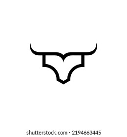 Modern Logo Bull Horn Icon