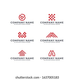 Modern logo bundles inspiration vector