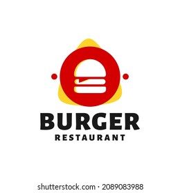 modern logo for burger bar or burger restaurant