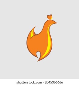 modern logo chicken vector illustrator 
