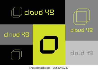 Modern logo for Cloud 49, a tech brand in cloud computing. Features sleek, abstract cloud and dynamic '49,' symbolizing innovation, scalability, and security. 