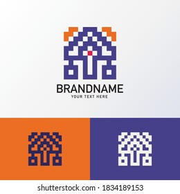 Colección moderna de logotipos, icono de negocios geométrico abstracto. Diseño de logotipo vectorial para empresas, diseño de logotipo completo en color