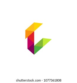 modern logo combination letter c with letter t